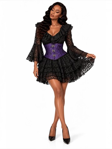 Elena Athanasiadou Iltapuku 'Royal Lace Corset Dress' värissä musta