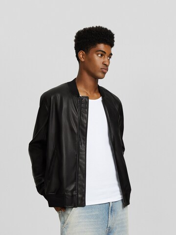 Veste mi-saison Bershka en noir : devant