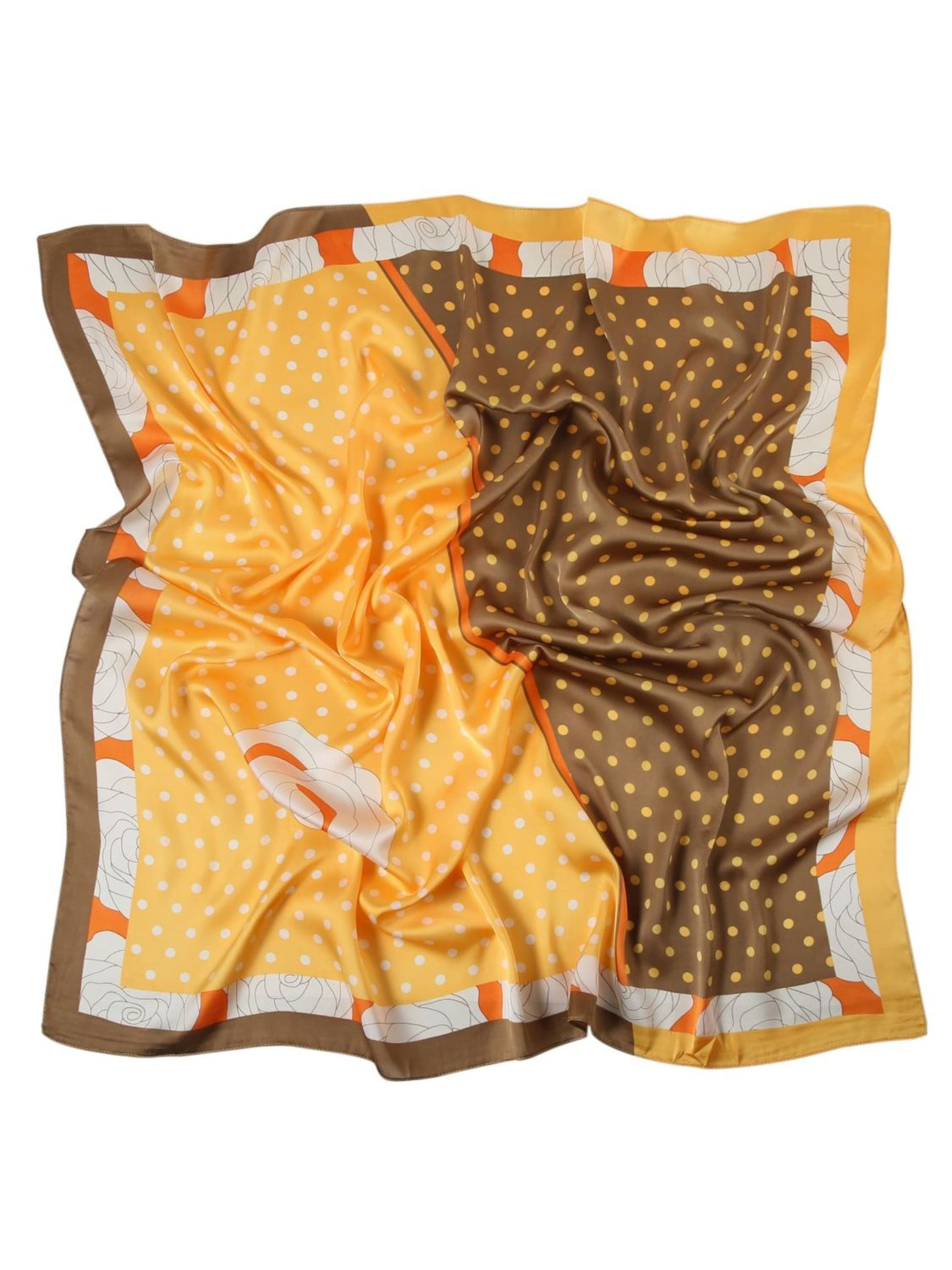 Sciarpa 'Fewpoint Zoé' di alberto cabale in giallo: frontale