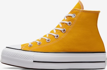 CONVERSE High-Top Sneakers 'CHUCK TAYLOR ALL STAR LIFT' in Yellow: front