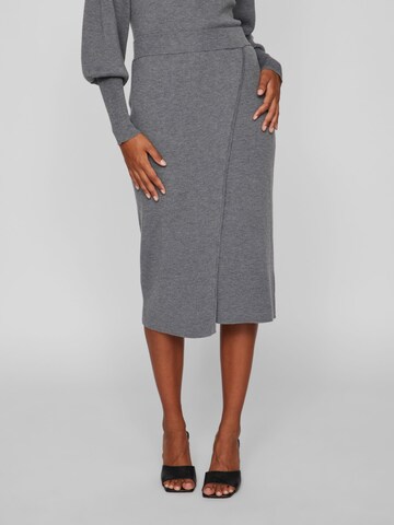 VILA Skirt in Grey: front