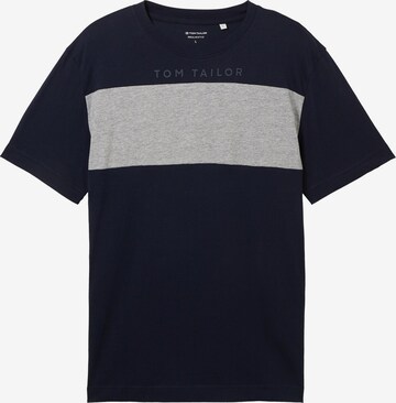 T-Shirt TOM TAILOR en bleu : devant