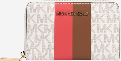 MICHAEL Michael Kors Geldbörse in brokat / koralle / weiß, Produktansicht