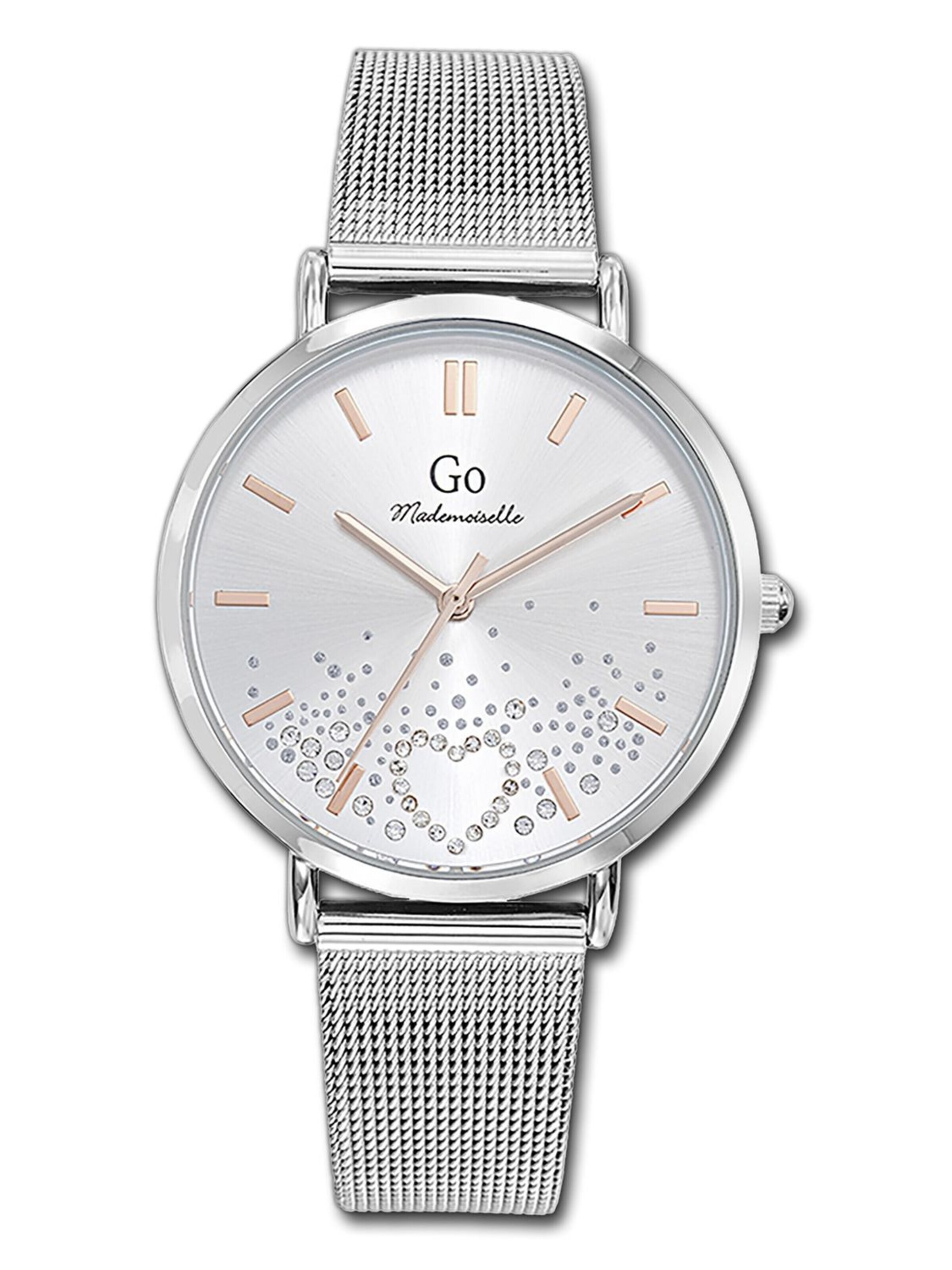 GO GirlOnly Analoguhr‌‌‌‌‌‌‌‌‌‌ in Silber: Vorderseite