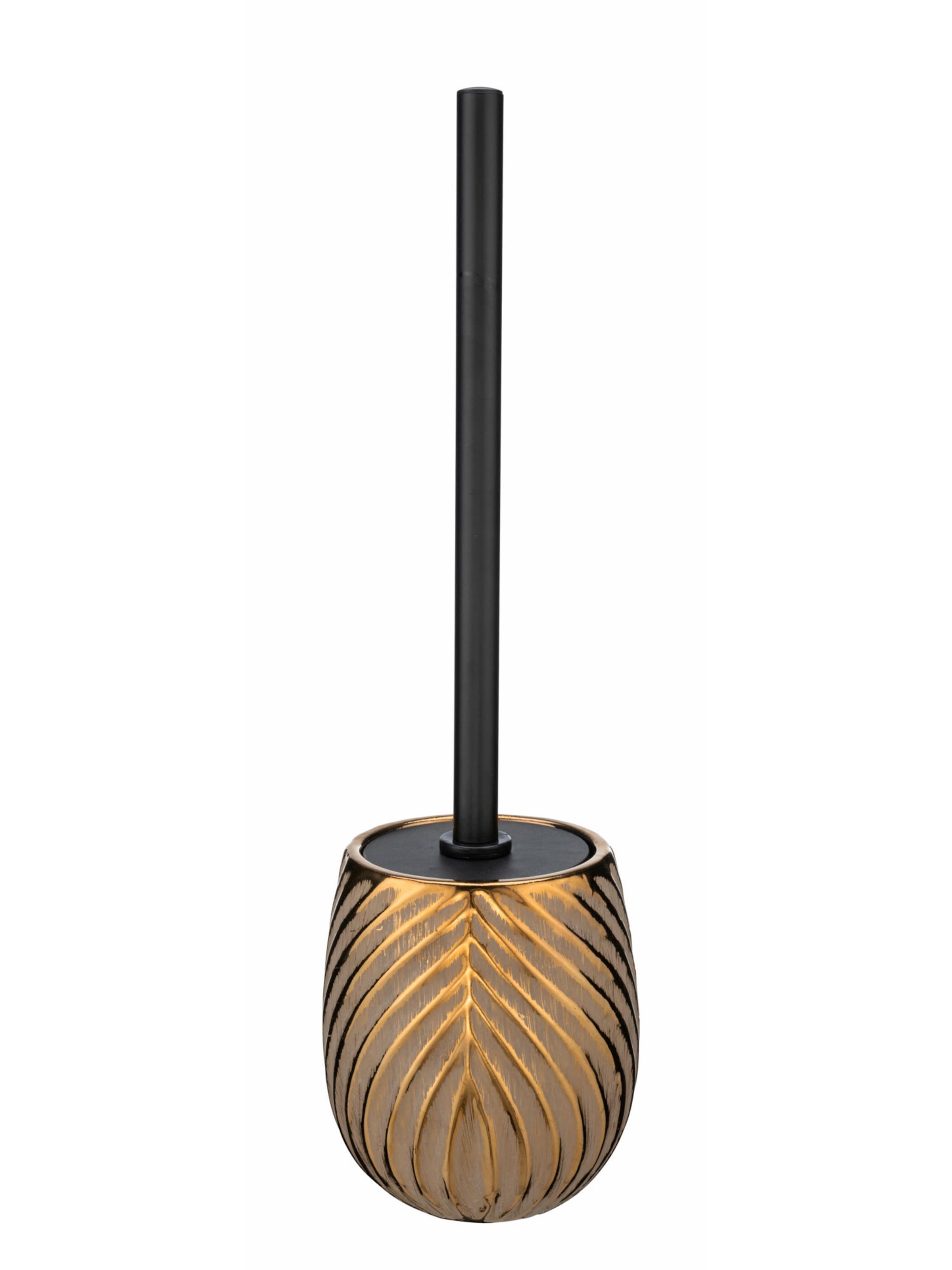 Wenko WC-Garnitur 'Idro' in Gold: Vorderseite