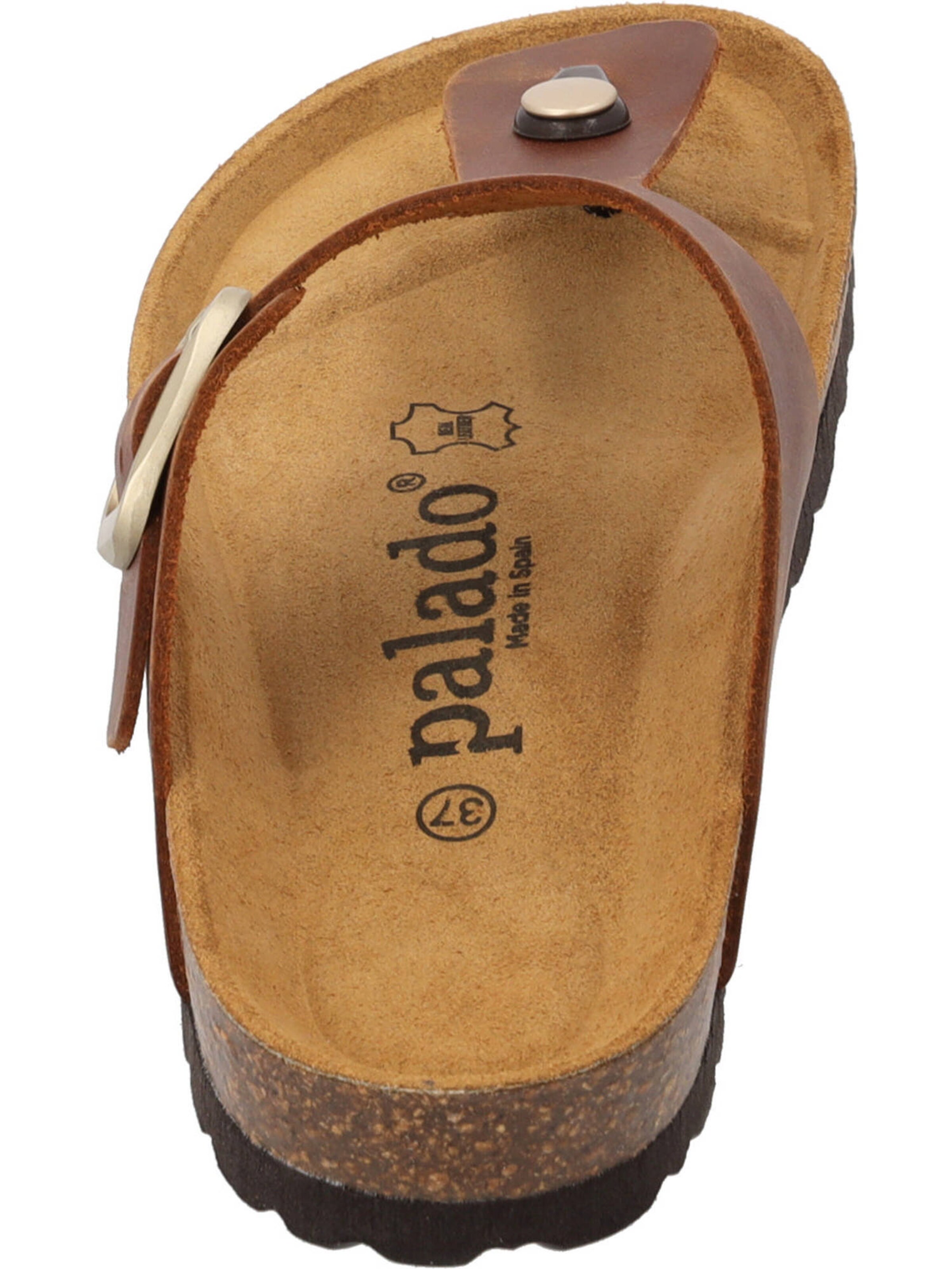 Palado T-bar sandals 'Kos Denka' in Brown