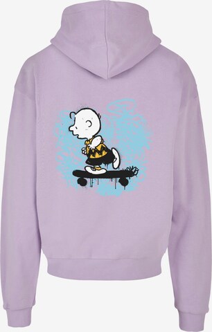 Merchcode Sweatshirt 'Peanuts - Life On The Edge' in Purple