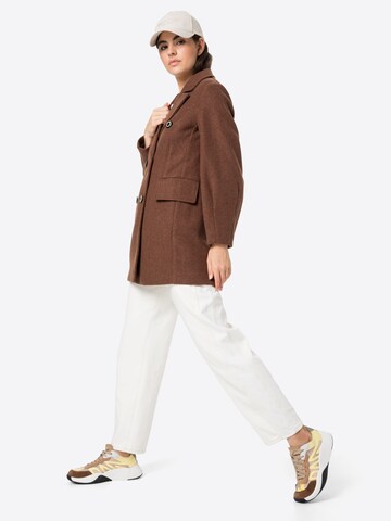 Sisley Between-Seasons Coat 'HEAVY' in Brown