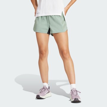 ADIDAS TERREX Regular Workout Pants 'Agravic' in Green: front