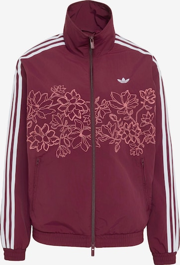 ADIDAS ORIGINALS Välikausitakki 'Firebird' koossa XS värissä viininpunainen / melooni / valkoinen, Tuotenäkymä