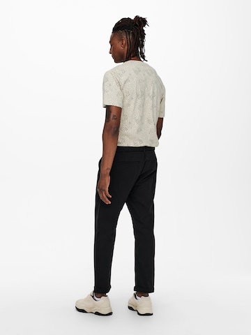 Only & Sons Regular Chino Pants 'Kent' in Black
