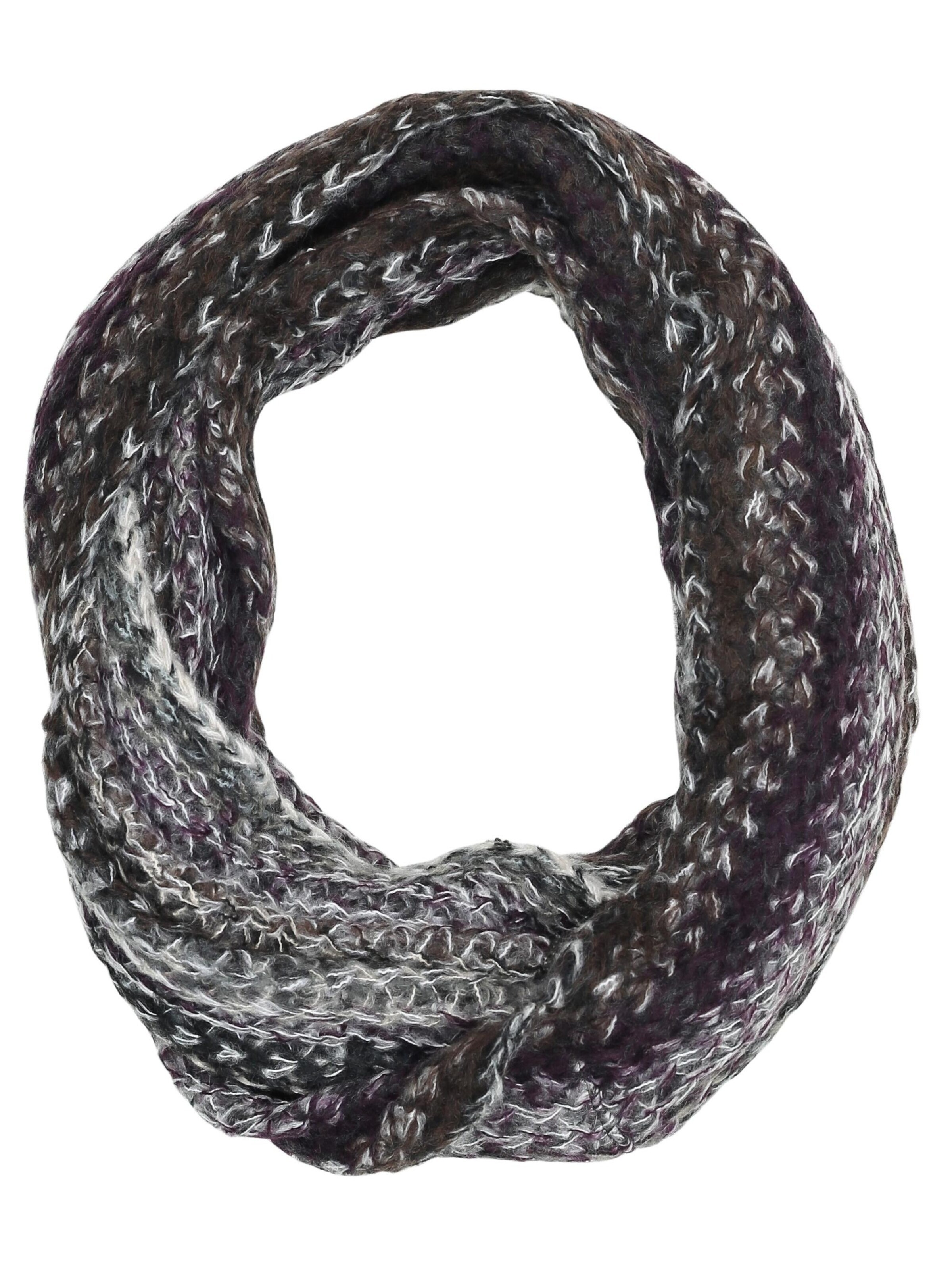 COLLEZIONE ALESSANDRO Tube Scarf 'Strickloop' in Brown: front