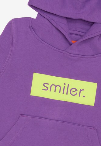 smiler. Sweatshirt in Lila