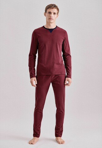 Pyjama long SEIDENSTICKER en rouge : devant