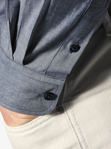 Jan Vanderstorm Regular fit Button Up Shirt 'Ulfe' in Blue