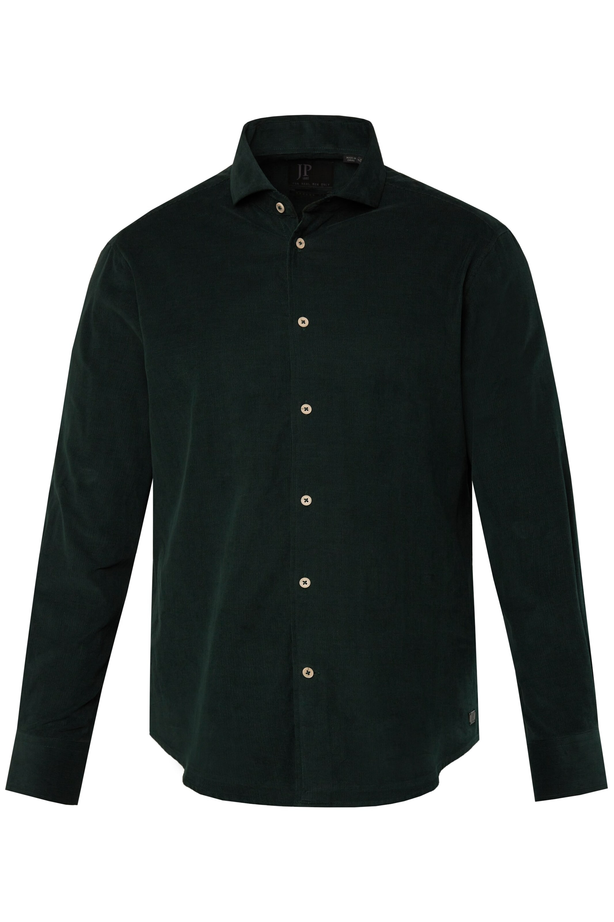 JP1880 Regular fit Overhemd in Groen: voorkant