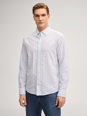 JOOP! Jeans Regular fit Button Up Shirt 'Heli' in White: front