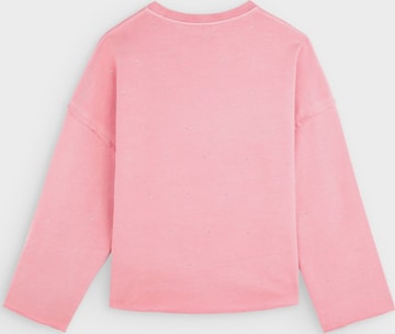 Scalpers Sweatshirt 'Strass Aop' in Pink
