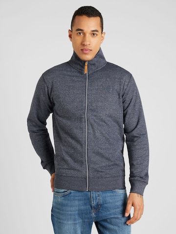 INDICODE JEANS Zip-Up Hoodie 'Riano' in Blue: front