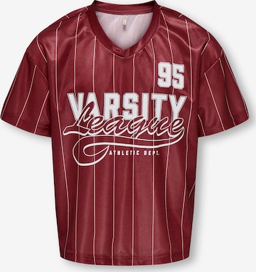 ONLY GIRLS T-shirt 'KOGJUNO' i röd: framsida