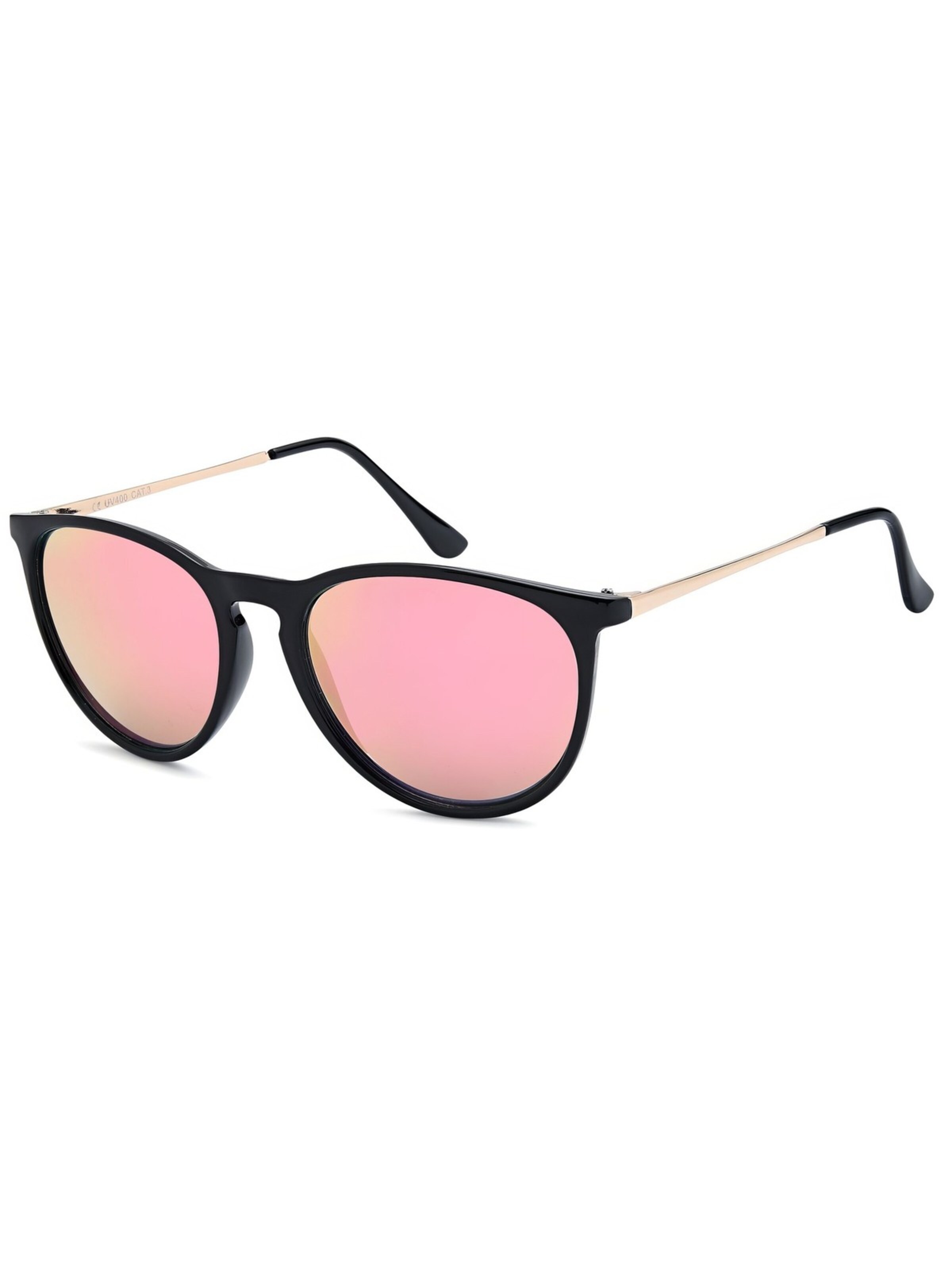 styleBREAKER Sonnenbrille 'Sonnenbrille mit ovalen Gläsern'‌‌‌‌‌ in Pink: Vorderseite