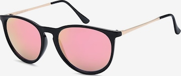 styleBREAKER Sonnenbrille 'Sonnenbrille mit ovalen Gläsern' in Pink: Vorderseite