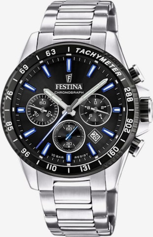 FESTINA Zegarek analogowy 'Chronograph TIMELESS CHRONOGRAPH' w kolorze czarny: przód