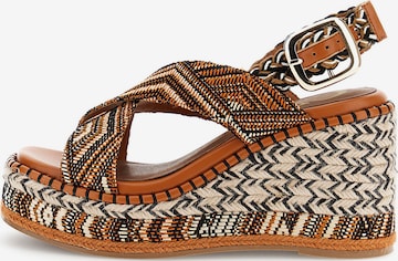 Sandales CAFè NOIR en marron : devant