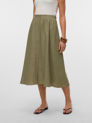 Gonna 'VMMELANEY' di VERO MODA in verde: frontale