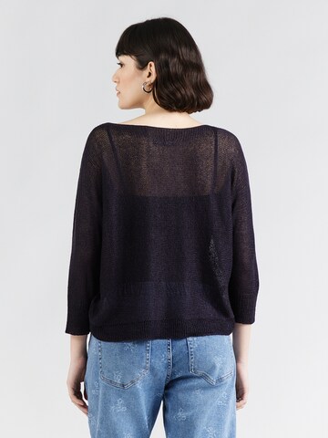 Hailys Trui 'Ni44la' in Zwart