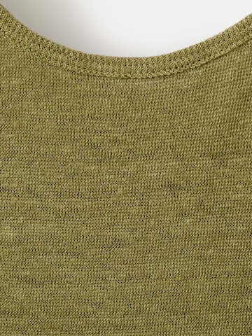 MANGO Top 'LIN' | zelena barva