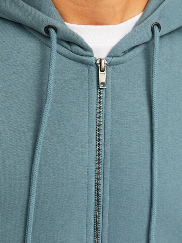 JACK & JONES Zip-Up Hoodie 'JJESTAR' in Blue