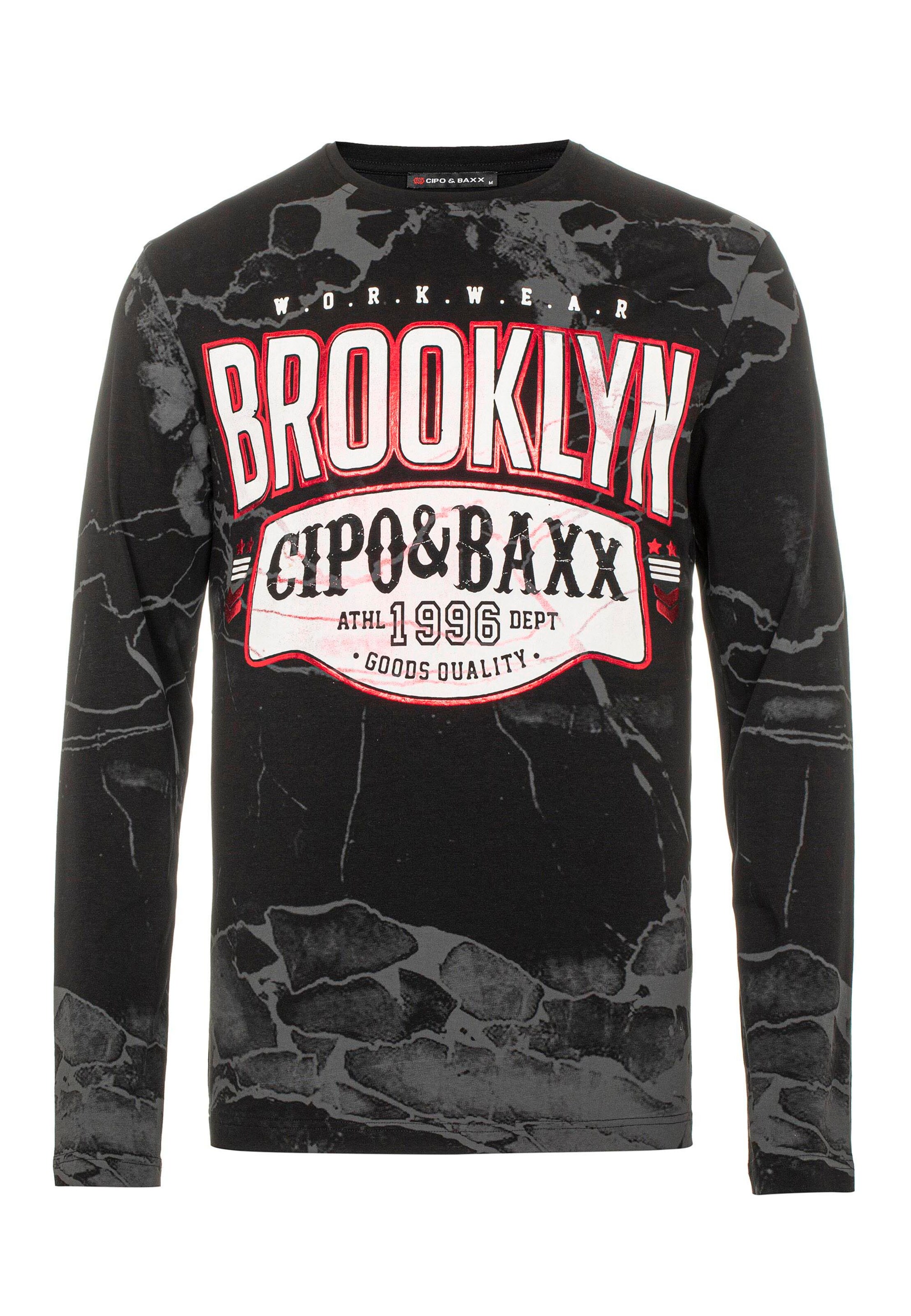 CIPO & BAXX Shirt in Zwart: voorkant