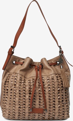 Marc Picard Tasche 'Beutel Bag Flechtoptik' in Beige: predná strana