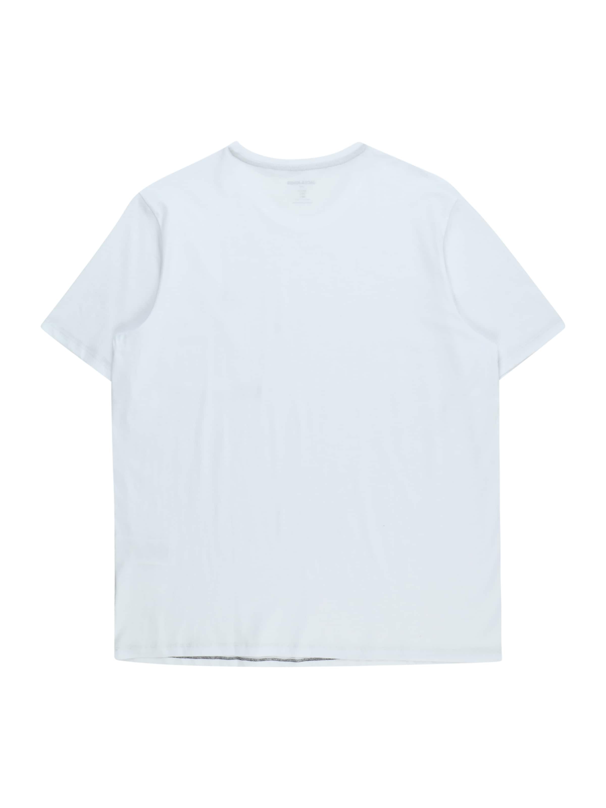 balta Jack & Jones Plus Marškinėliai 'JJEPaulos'