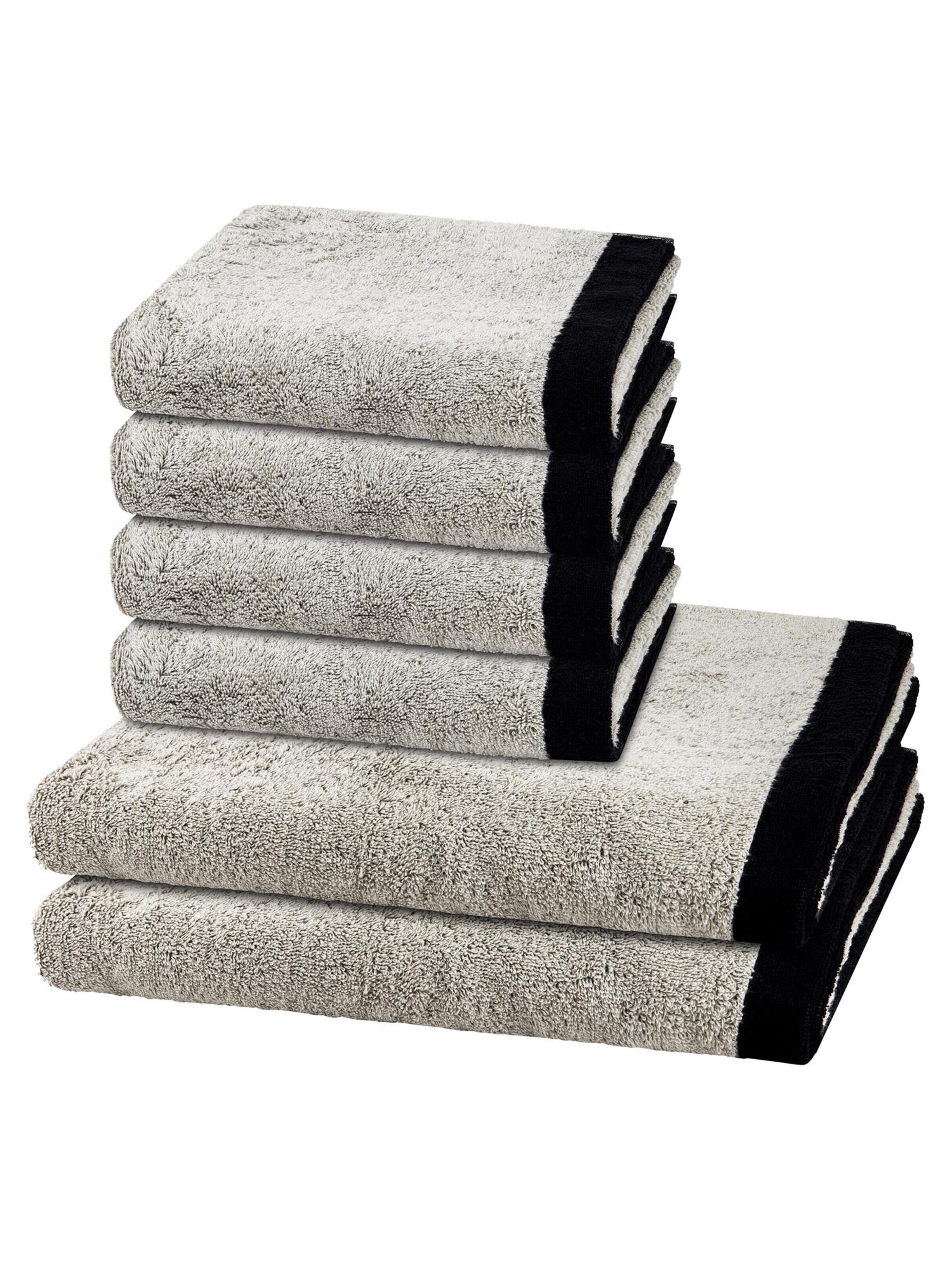 Cawö Towel 'Lifestyle Splash' in Grey: front