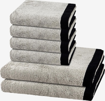 Cawö Towel 'Lifestyle Splash' in Grey: front