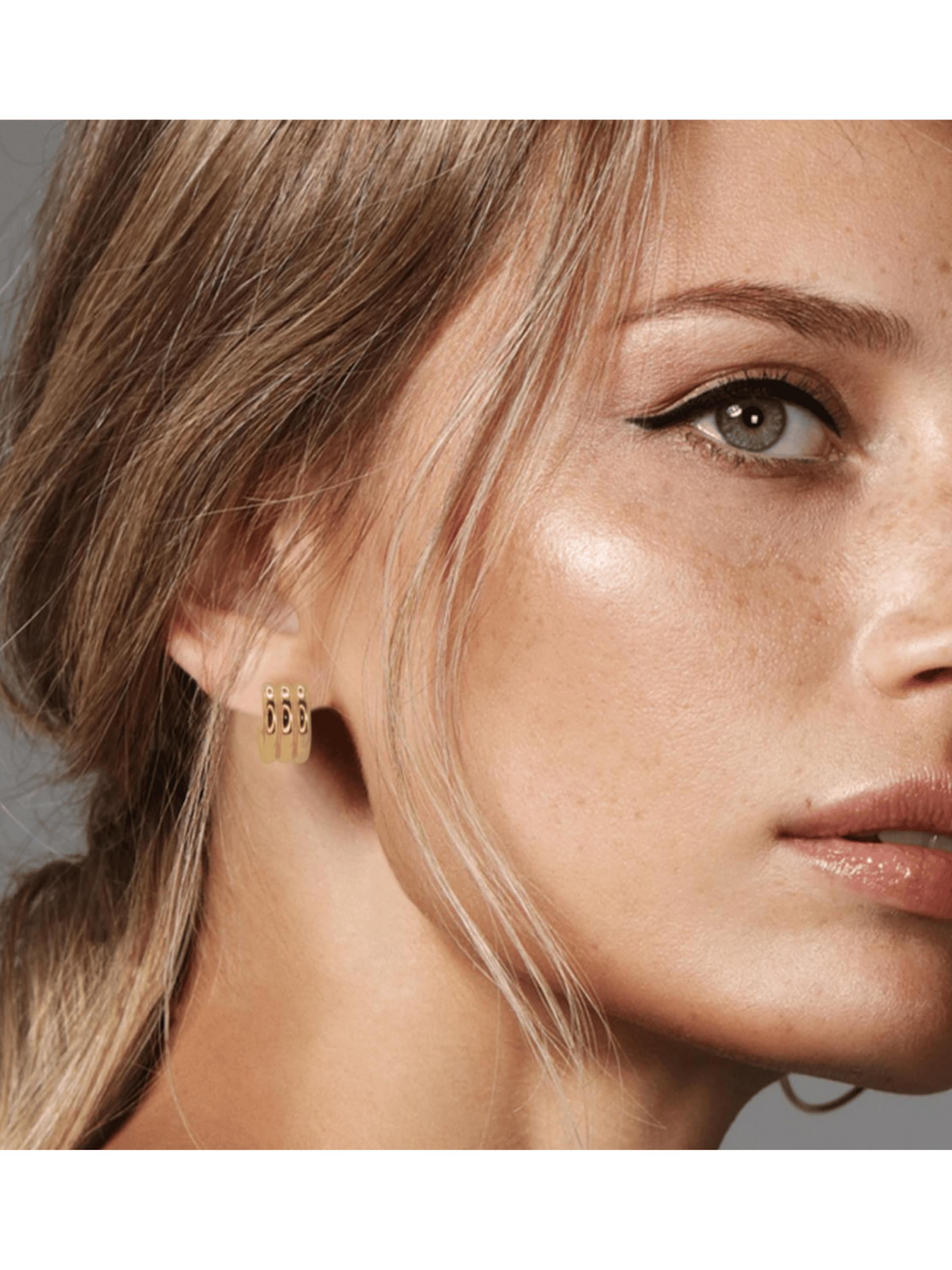 ARS-ARGENTI Earrings 'HATTRICK' in Gold