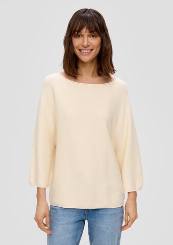 s.Oliver Trui in Beige: voorkant