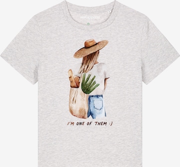 T-shirt Watapparel en gris : devant