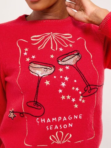 Lipsy Sveter - Červená