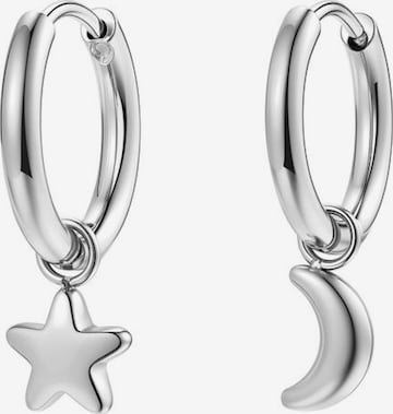 Hey Happiness - Pendientes 'Lunar Glow' en plata: frente