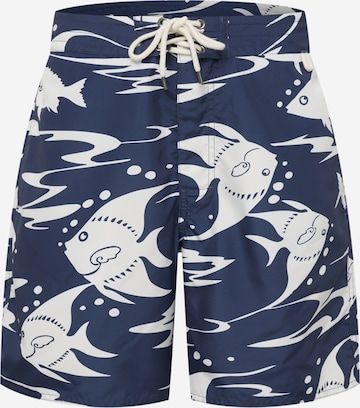 Polo Ralph Lauren Plavecké šortky 'PALM ISLAND' – modrá: přední strana