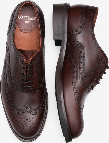 LOTTUSSE Lace-Up Shoes 'Walton' in Brown