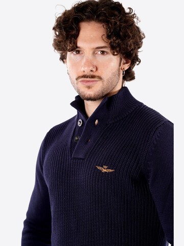 Aeronautica Militare Pullover 'Maglione' in Blau