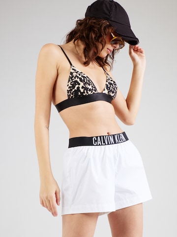 Calvin Klein Swimwear Szorty kąpielowe w kolorze biały