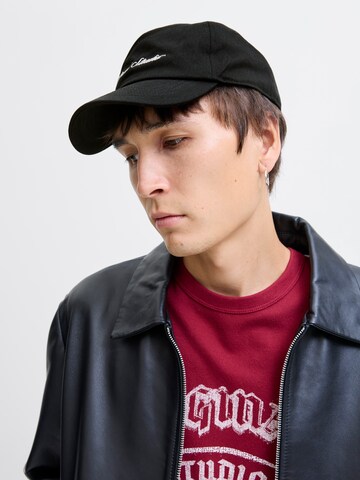 JACK & JONES Кепка 'JACFRAME' в Черный: спереди