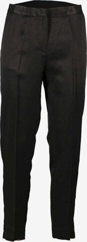 GAUDÌ Regular Pleat-Front Pants in Black: front