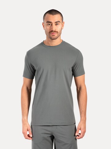Smilodox T-Shirt Micah Casual Fit in Grau: Vorderseite