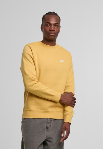 Nike Sportswear Regular fit Sweatshirt 'Club Fleece' in Yellow